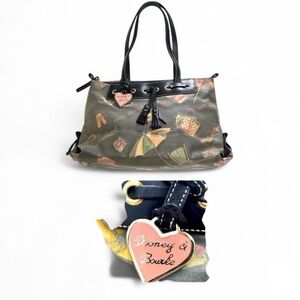 Vintage Y2K Dooney & Bourke Purse Tassels Miami Beach Satchel Boho 90’s Designer